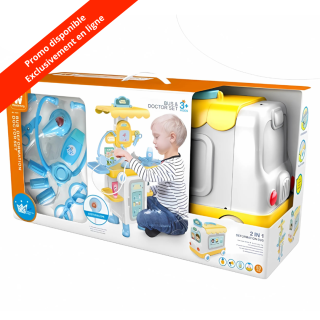 Table docteur transformable en bus 2 en 1