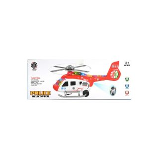 Avion de Police 360° Musical 991-Rouge