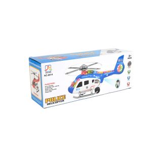 Avion de Police 360° Musical 991-Bleu