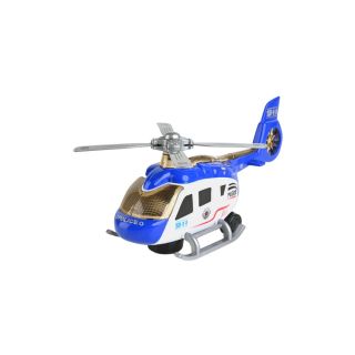 Avion de Police 360° Musical 991-Bleu