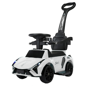 Baby Car Avec Canne -Blanc