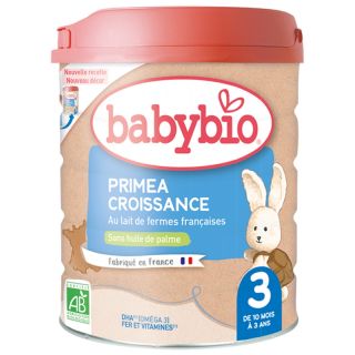 Lait en poudre bébé Primea 3 croissance Bio 800g