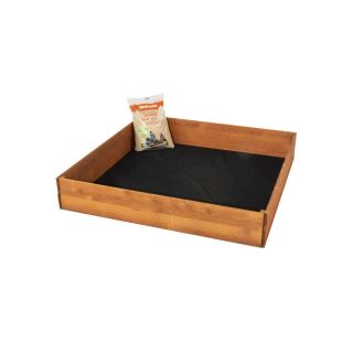 Bac à Sable Bois + Tapis et bâche Loeva