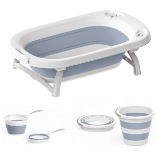 Baignoire bébé Gris : avec accessoires  