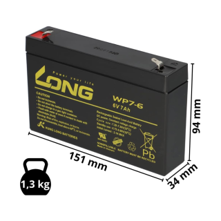 BATTERIE 7A-6V