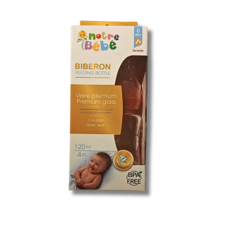Biberon en Verre Premium 120mL  - Notre Bébé