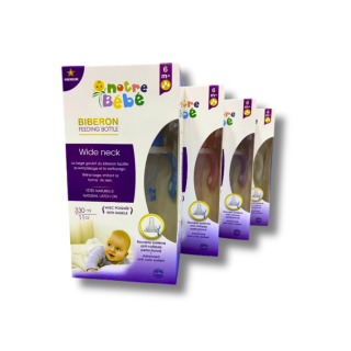 Biberon Wide Neck 330Ml Avec Poignée (6m+) - Notre Bébé   