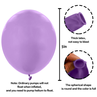 10 Ballons Mauves
