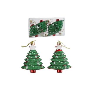 BOITE 4 SAPINS 10.5CM