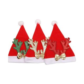 BONNET PÈRE NOEL CORNE DE CERF PAPILLON 3 ASS