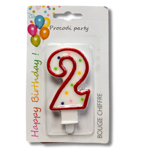 BOUGIE CHIFFRE N°2