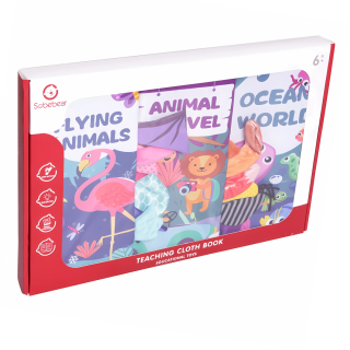 Livre en tissu pour bébé 3 Pcs