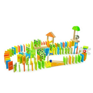 Domino Grenouille en Bois 100 Pcs