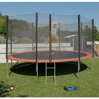 Trampoline 4,27 m de diamètreHauteur totale 2,69m. 4 pieds