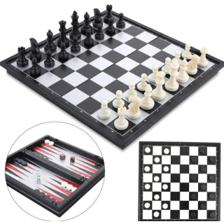 Jeu d'échecs magnétique 3 en 1