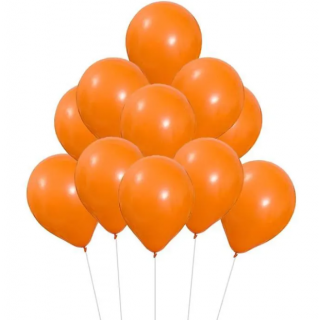 Sachet 100 ballons orange