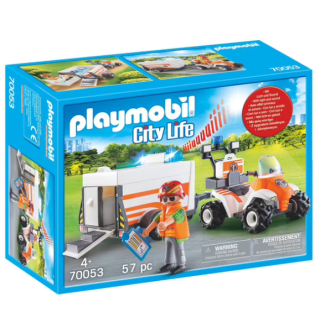 Playmobil City Life Quad et remorque de secours