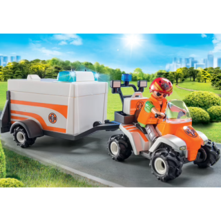 Playmobil City Life Quad et remorque de secours