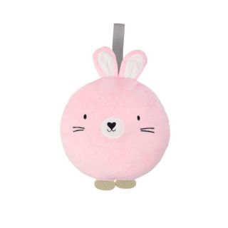 MoMi Peluche musicale Lulu Lapin Rose