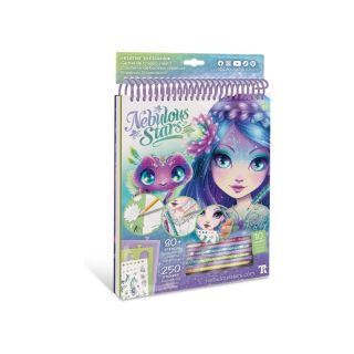 Carnet de Croquis Créatif violet - Nebulous Stars