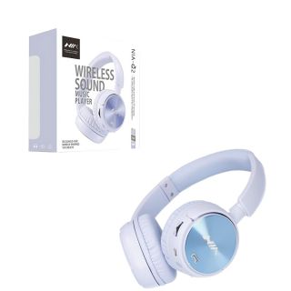Casque  Bluetooth Sans Fil Violet- NIA