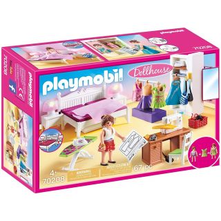 Chambre avec espace couture Playmobil