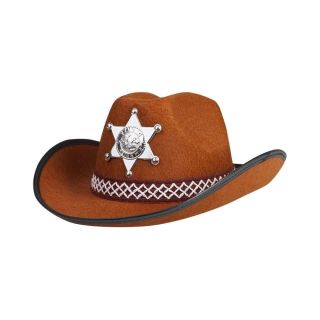 Chapeau Sheriff Junior -Marron