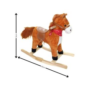 Cheval à Bascule Bandana Rouge