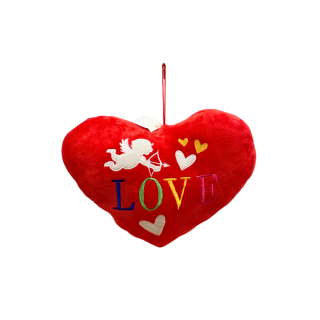 Coussin en forme de Coeur rouge 