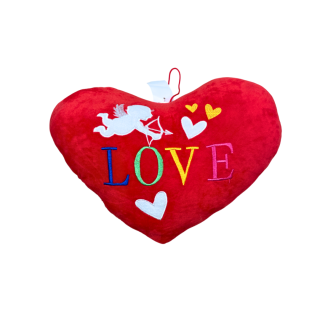 Coussin en forme de Coeur rouge 