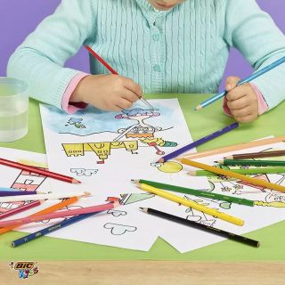 CRAYONS COULEURES AQUARELLES 12 PC LONGUE  BIC - Aquacouleur