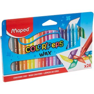 Crayon cires jumbo boîte de 24 - Maped