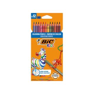 Boite de 12 Crayons de Couleur Bic Kids