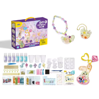 Crystal GLUE Kit Fabrication de Collier - Violet