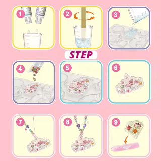 Crystal GLUE Kit Fabrication de Collier - Violet