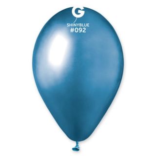 Sachet 25 Ballons Shiny Bleu