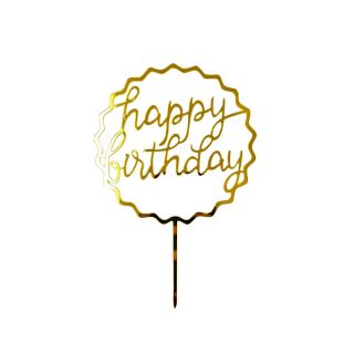 Décoration gâteau « Happy Birthday »