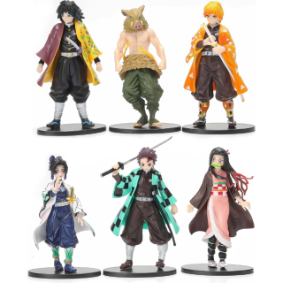 Demon Slayer - 6 pcs Figurines 