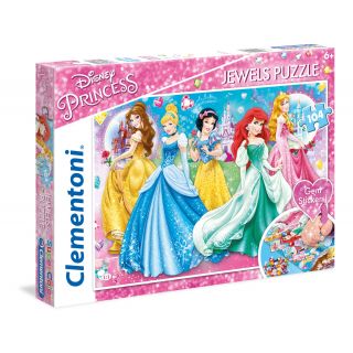 Disney Princess: 104 pcs - Jewels Puzzle