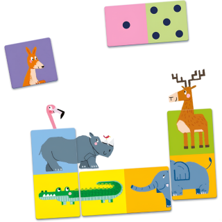 Domino Chiffres et Animaux - Clementoni