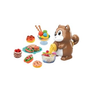 Ecureuil Set de Pate à Modeler Avec Accessoires