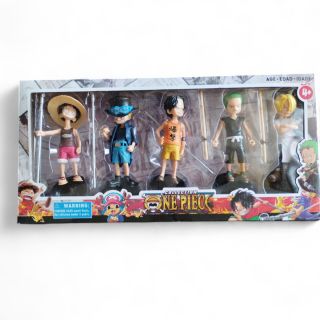 5 Figurines One Piece 15cm: Luffy Ace Sauron Sanji Saab