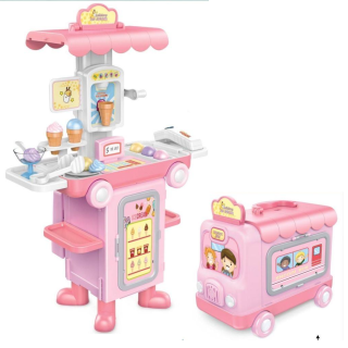 Ensemble cuisine et bus transformable 2 en 1