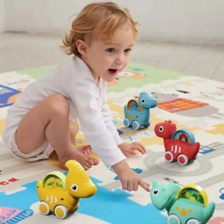 Ensemble Tapis Circuit  avec Mini Voiture Dinosaure - Huanger