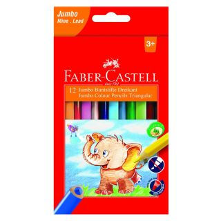  FABER CASTELL Crayon a cire de 12 lavable