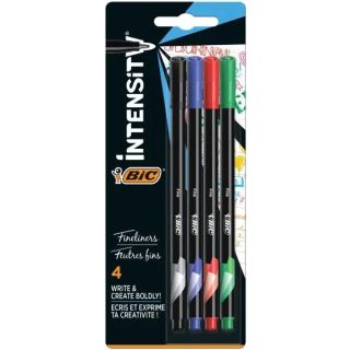 Feutre Intensity Fine 4 Couleurs Blister Bic