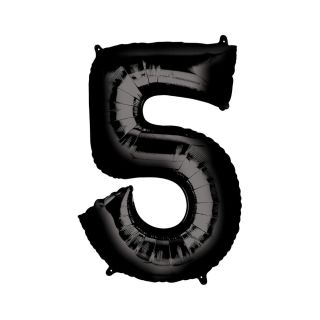 FOIL BALLON N°5 NOIR 70CM