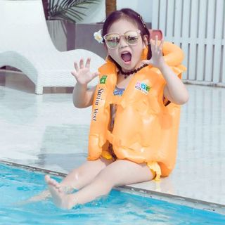 Gilet de Natation Gonflable M-Orange