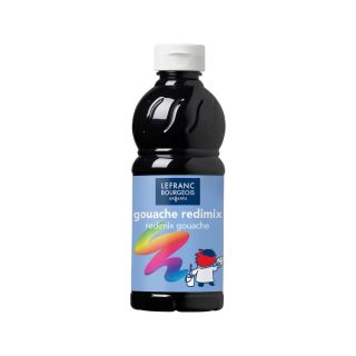 Gouache Redimix 500ml  Noir - Lefranc Bourgeois 