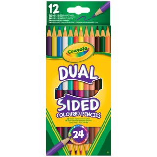 12 crayons de couleur dual  sided (24 